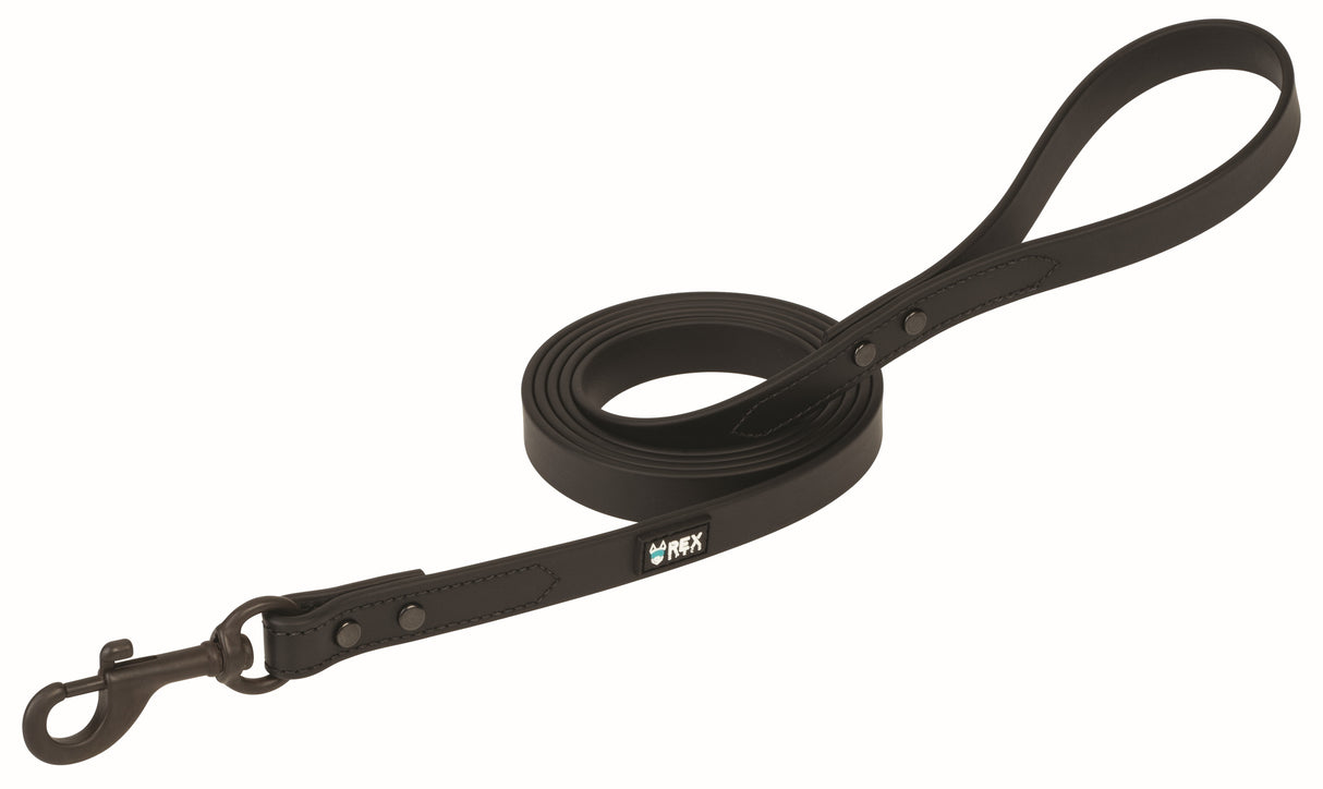 wetterfeste Hundeleine in schwarz von rex specs