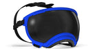 hundebrille fabrikat rex specs in größe xl fareb blau mit dunkler scheibe