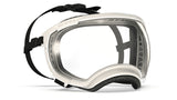 Hundebrille von rex specs in farbe weiß metallic