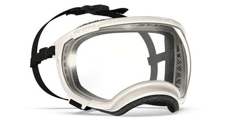 Hundebrille von rex specs in farbe weiß metallic