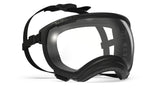 rex specs hundebrille farbe schwarz mit klarer scheibe
