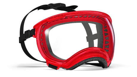 schutzbrille für hunde in farbe rot