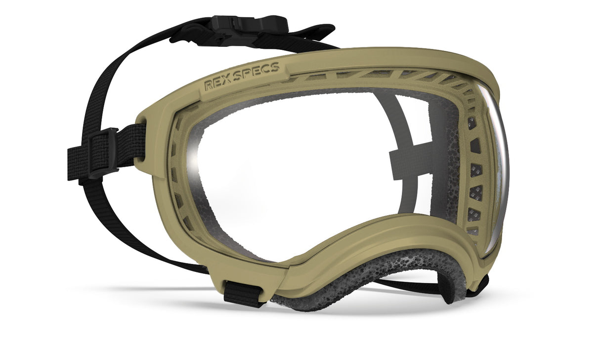 rex specs hundebrille, größe s in farbe coyote