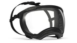 Produktbild hundebrille rex specs, in farbe schwarz mit klarer scheibe
