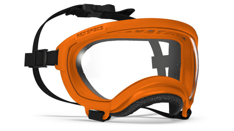 hundebrille rex specs größe xs, farbe orange mt klarer scheibe
